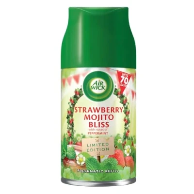 Image of 4 x Air Wick Freshmatic Automatic Spray Refill 250ml Strawberry Mojito Bliss