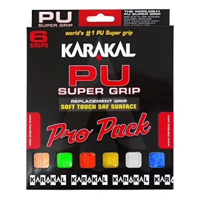 Image of Karakal Pu Super Uni Couleur (X1) Tennis Base Grip Tape Pack of 6