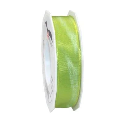 Image of C.E. Pattberg Präsent Lyon Wired Taffeta Ribbon Lime Green 25 mm width, m length