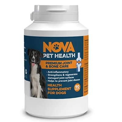 Image of Premium Joint &amp; Bone Supplement Natural Support for Dogs, Cats Pets. Helps with Flexibility, Mobility Relief. Stiff Ageing Joints in Older Dogs (90 Tablets)