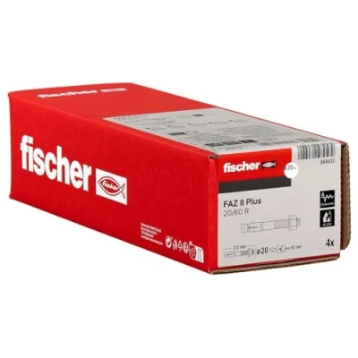 Image of fischer FAZ II Plus 20/60 R Heavy Duty Anchor Made of Stainless Steel with High Load Capacity, Bolt for Fixings Loads and Structures, Seismic &amp; ETA Approval