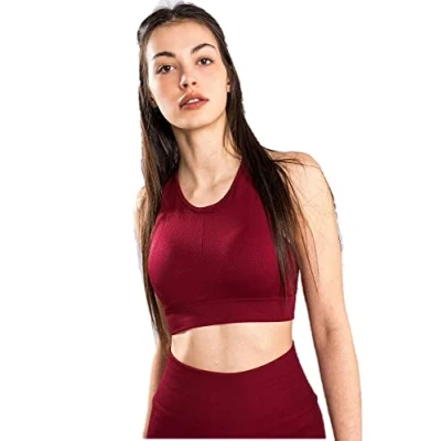 Image of Venum Women&#039;s Sparring Seamless Sport Bra for Woman, Burgundy, Medium