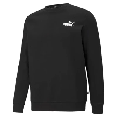 Image of Puma Unisex Mens ESS Small Logo Crew, White, XS UK