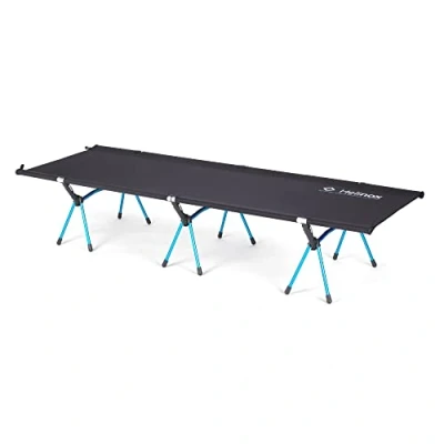 Image of Helinox High Cot One Versatile, light, packable, tall Portable Camping for Camping, Travel and Overlanding With 38cm Legs (Black)