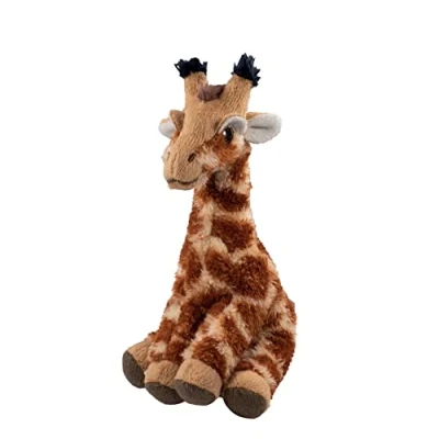 Image of EcoBuddiez Giraffe from Deluxebase. Small Soft Plush Animals made Recycled Plastic Bottles. Eco Friendly Cuddly Gift for Kids and Cute Stuffed Animal Toy Toddlers.