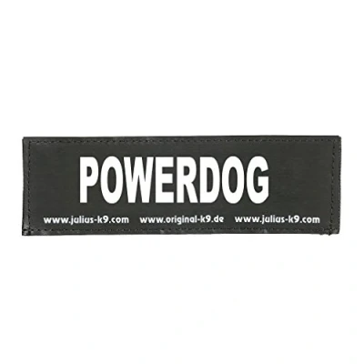 Image of Interchangeable Patches, 1 pair, POWERDOG, Size: Large, Black