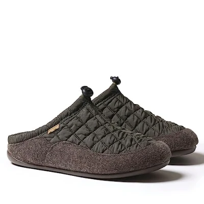 Image of Toni Pons men&#039;s slipper made of felt NADIR UM Khaki, 41 EU 7.5 UK.