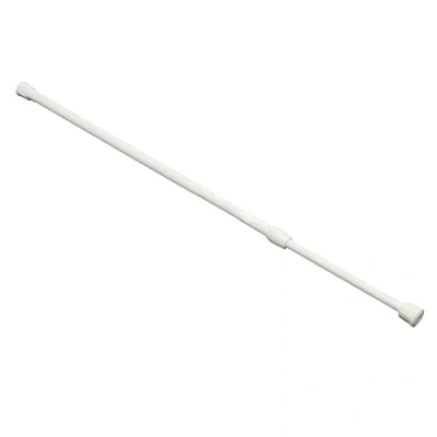 Image of Bluelans® Aluminium Extendable Telescopic Tension Rod, For net curtains or lightweight voiles (60 110 cm, White)