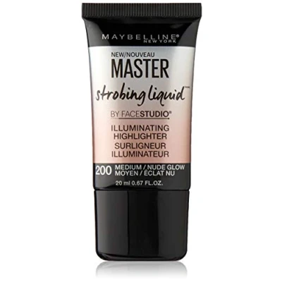 Image of MAYBELLINE Facestudio Master Strobing Liquid Illuminating Highlighter 200 Medium/Nude Glow