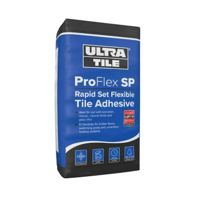 Image of UltraTile Proflex SP Rapid Setting S1 Single Part Flexible Tile Adhesive White