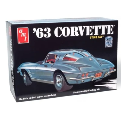 Image of AMT 1:25 Scale 1963 Chevy Corvette Model Car