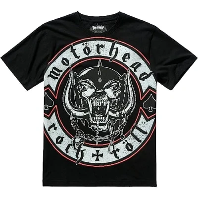 Image of Brandit Men&#039;s Motörhead Rock Röll T Shirt, Black, XXL