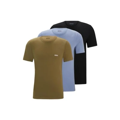 Image of BOSS 3 PACK Pyjama top, Men&#039;s, Size: Small, Black/blue/green