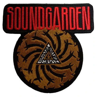 Image of Rock Off officially licensed products Soundgarden Badmotorfinger Standard Woven Patch Accessory Size