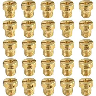Image of Main Jet, 55‑115 M5, 25pcs Jet Carburetor Carb Kit Replacement for Dellorto PHBG