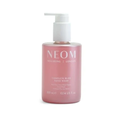 Image of NEOM Hand Wash (300ml, Complete Bliss) Blush Rose, Lime &amp; Black Pepper