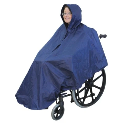 Image of Waterproof wheelchair mac cape poncho with hood