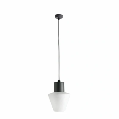 Image of Mistu Outdoor Pendant Ceiling Light Dark Grey 1x E27 IP44