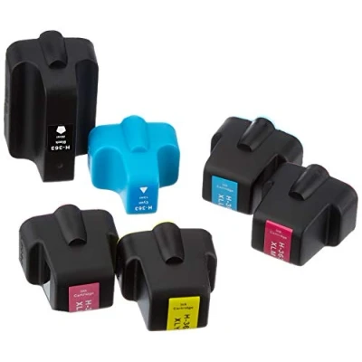 Image of Go Inks 1 Compatible Set of 6 to replace HP 363 Printer Ink Cartridges (6 Inks) Black, Cyan, Magenta, Yellow, Light Magenta Compatible/non OEM for Photosmart Printers