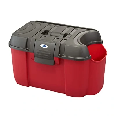 Image of Plastica Panaro Horse Grooming Tack Box With Side Compartment