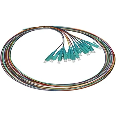 Image of LINK LKLC12PT3 Pigtail Cables, Fiber Optic LC Om3 Simplex Connectors, 1 m, Multicolor