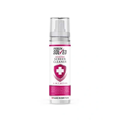 Image of Problem Solved Screen Cleaner Anti Bacterial Spray for Monitors TVs Tablets Laptops Smartphones, 100ml