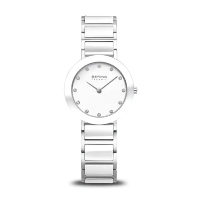 Image of BERING Women Analog Quartz ceramic collection Watch with stainless steel/Ceramic Strap and Sapphire Crystal 11429 754