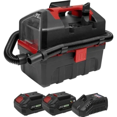 Image of Sealey Cordless Wet &amp; Dry Vacuum Kit 2 Batteries 20V 4Ah SV20 Series