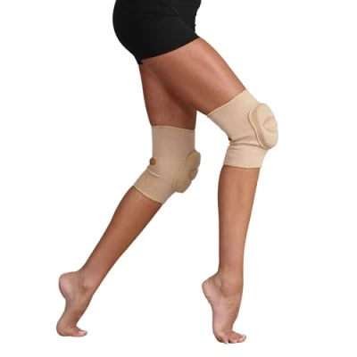 Image of Silky Dance Knee Pads Brace for Modern and Urban Volleyball Sports Nude Small
