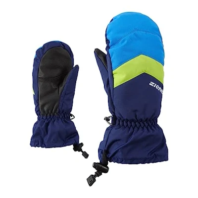 Image of Ziener Children&#039;s Lettero As Mitten Gloves, Junior Ski Winter Sports, Waterproof, Breathable, Blu
