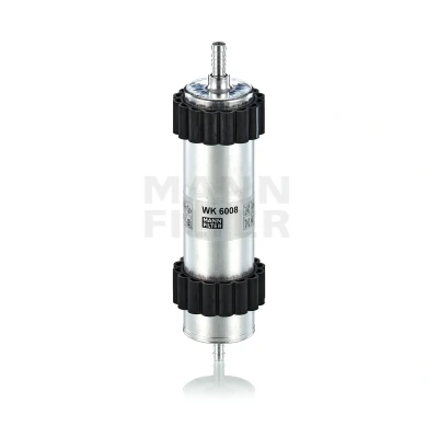 Image of 4G0127400C, 8W0127399A Fuel Filter MANN WK 6008 In Line 9mm 11mm AUDI: A6 C7 Allroad, Avant, Saloon