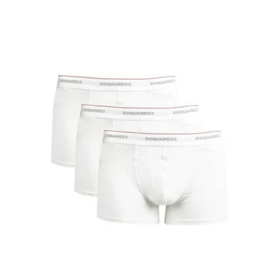 Image of DSQUARED2 3 Pack Cotton Stretch Boxers White