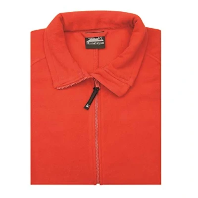 Image of Himalayan H886 Iconic Mens Micro Fleece Polar Jacket, XS Size, Red