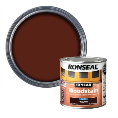 Image of Ronseal 10 Year Woodstain Walnut 250ml