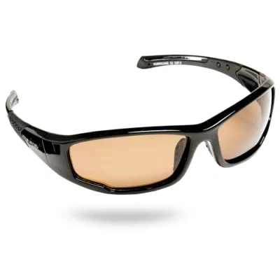 Image of Eyelevel Men&#039;s Hurricane Black Polarized Sports Wraparound Sunglasses, One Size