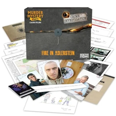 Image of University Games Murder Mystery Party Case Files Fire In Adlerstein