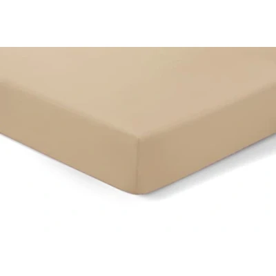 Image of Amigozone Extra Deep 16&quot;(40cm) Non Iron Percale Pollycotton Fitted Sheets (Super King, Latte)