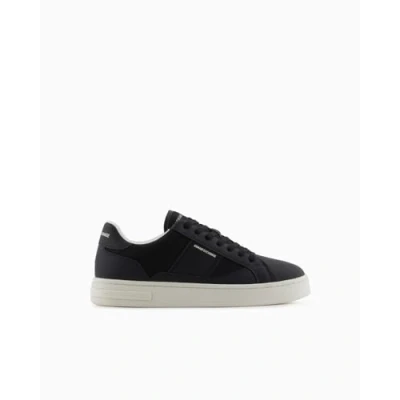 Image of Armani Exchange Trainers, Men&#039;s, Size: 10, Black Imitation leather/ textile