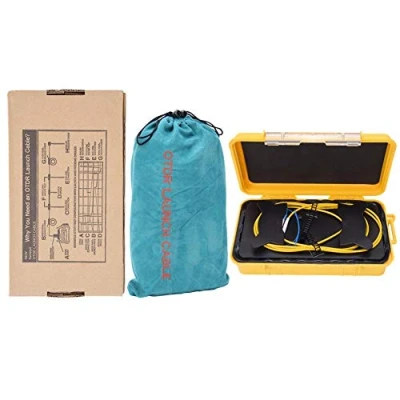 Image of Walfront OTDR Launch Cable, Fiber Optic Cable Box LC/UPC Test Extension Cord Single Mode 500M