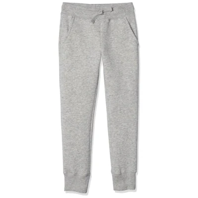 Image of Amazon Essentials Girls&#039; Joggers, Light Grey Heather, 8 Years