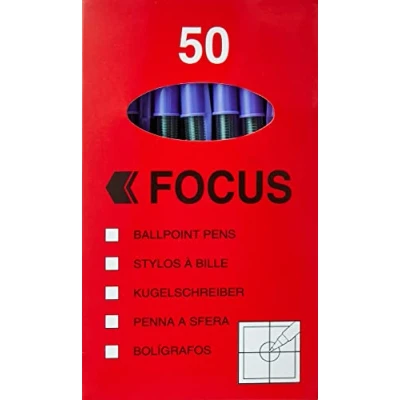 Image of Hainenko 864017 Value Medium Ballpoint Pen Violet (Pack of 50)