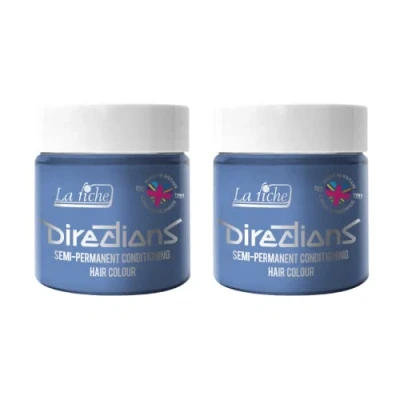 Image of 2x La Riche Directions Semi Permanent Hair Color 100ml Tub Silver
