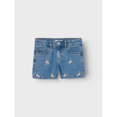 Image of Name it Nkfbella NOOS denim shorts for kids, Size: 9y, Medium blue