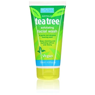 Image of Beauty Formulas Australian Tea Tree Exfoliating Facial Wash, 150 milliliters