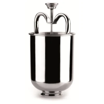 Image of IBILI 734200 Stainless Steel Donut Holder, Silver, 18 x 8.5 cm