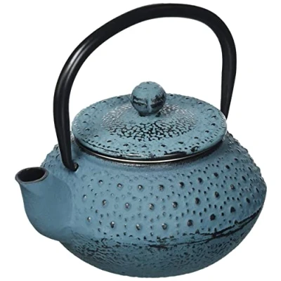 Image of IBILI Cast Iron Manaos Teapot, 0.3 Litres, Enamel Interior, Induction Safe