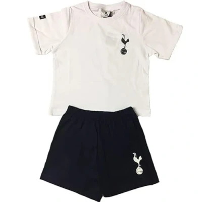Image of Kids Tottenham Hotspur Spurs Childrens Short Pyjamas/Pyjama Set White Age 7 8 Years