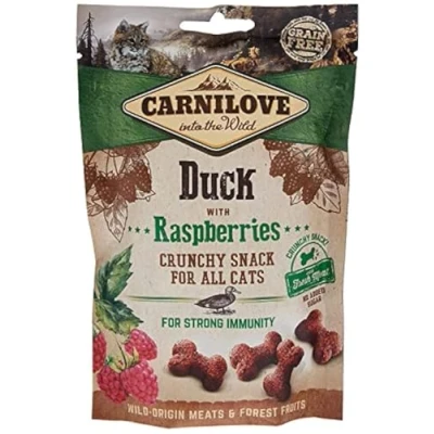 Image of Carnilove Cat Crunchy Snacks 50g Duck with Raspberries
