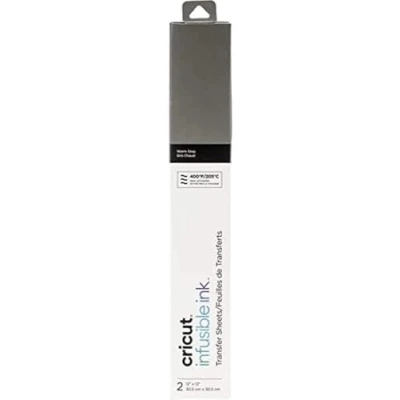 Image of Cricut 2006789 Transfer Sheets, Warm Grey Infusible Ink,