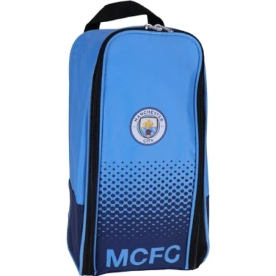 Image of Man City Fade Design Bootbag,Blue,approx 35cm x 18cm 12cm